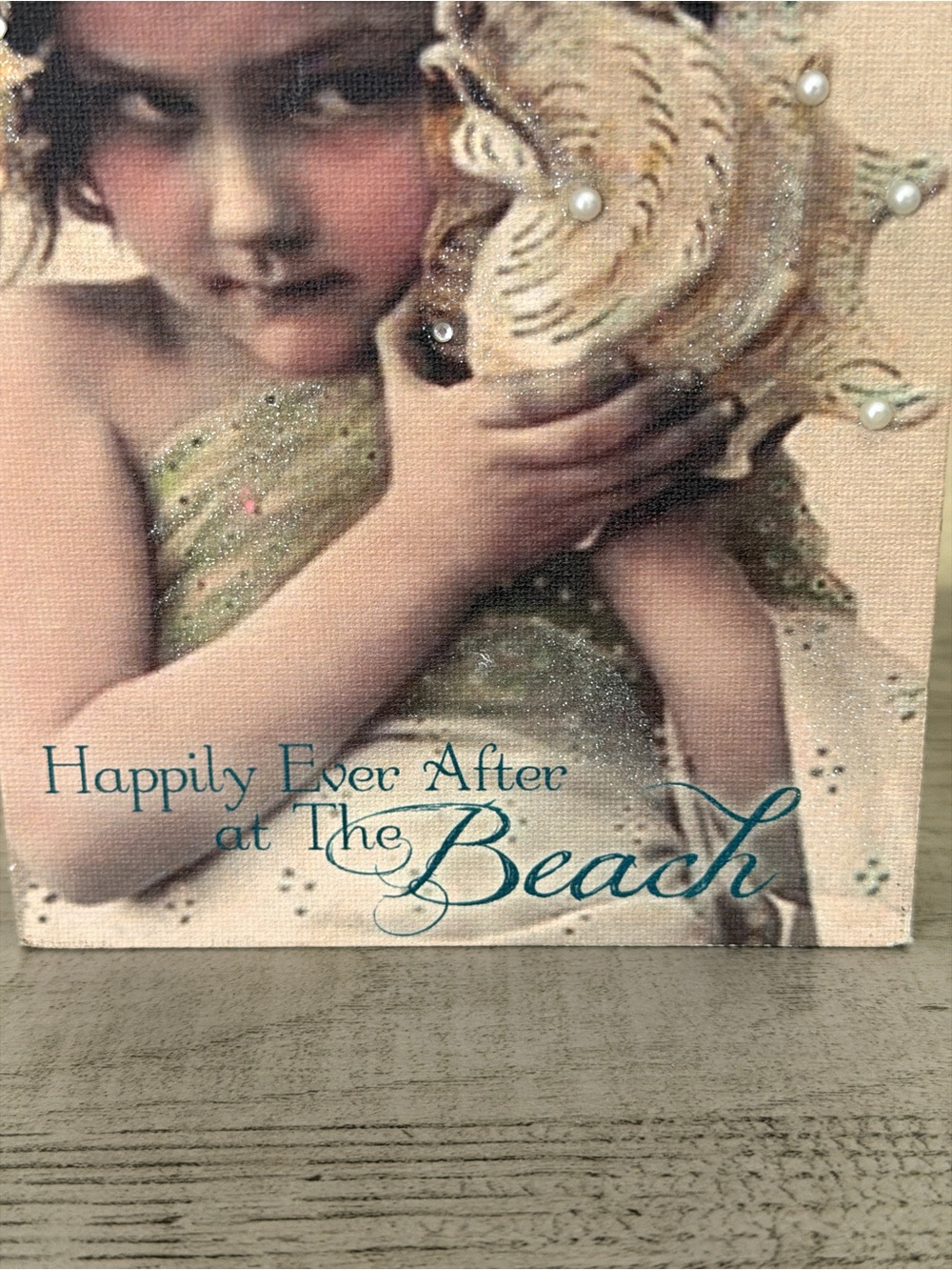 Wooden Canvas Vintage Whimsical Decorative Beach Picture - Picture 9 of 11